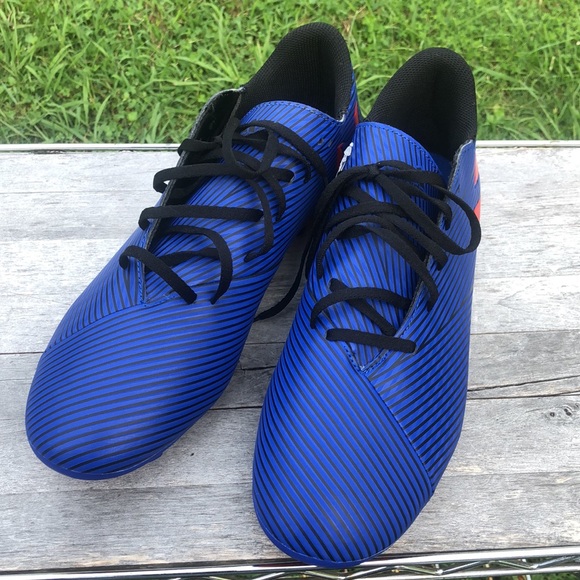 adidas Nemeziz Messi 19.4, men soccer cleats, size 13, red and blue , new - Picture 9 of 12